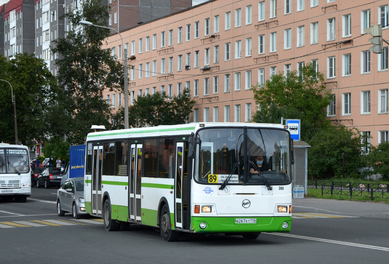 Санкт-Петербург, ЛиАЗ-5293.53 № 308