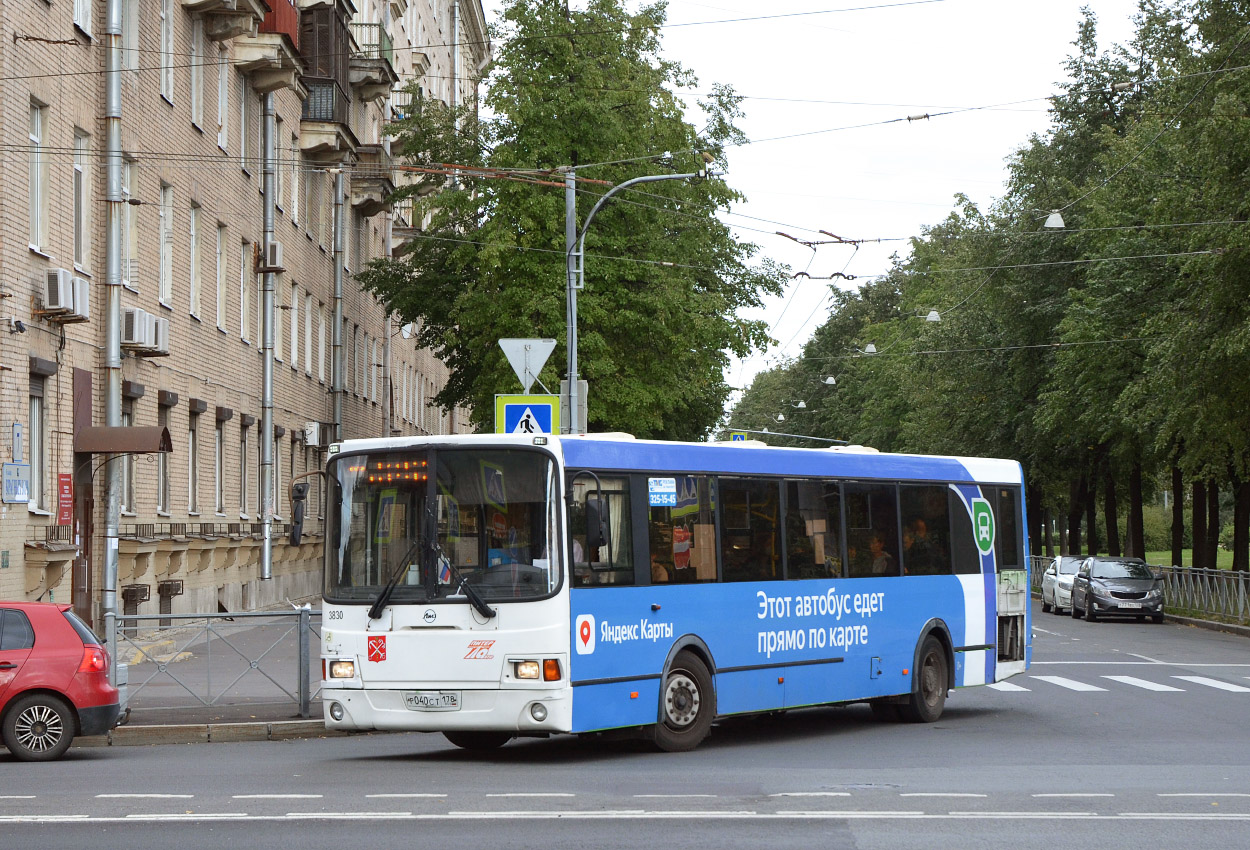 Санкт-Петербург, ЛиАЗ-5293.60 № 3830