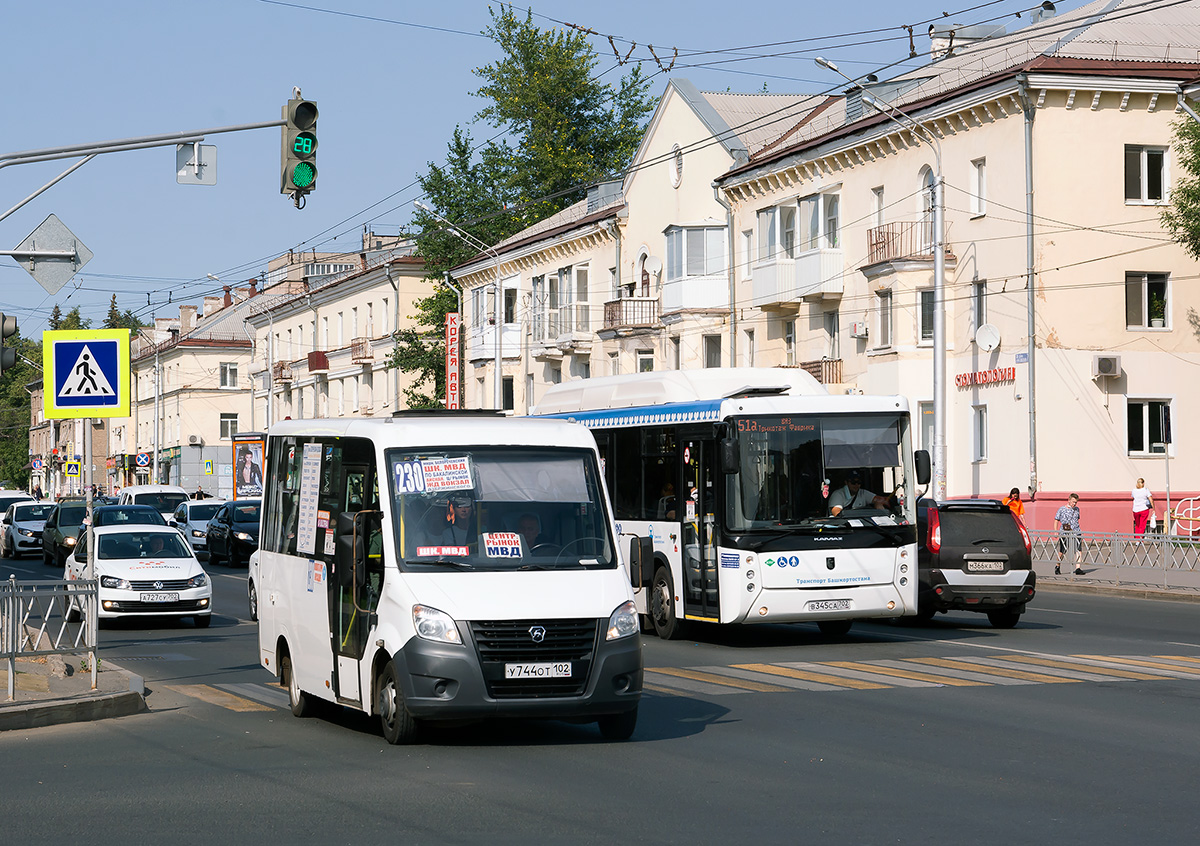 Башкортостан, ГАЗ-A64R42 Next № У 744 ОТ 102