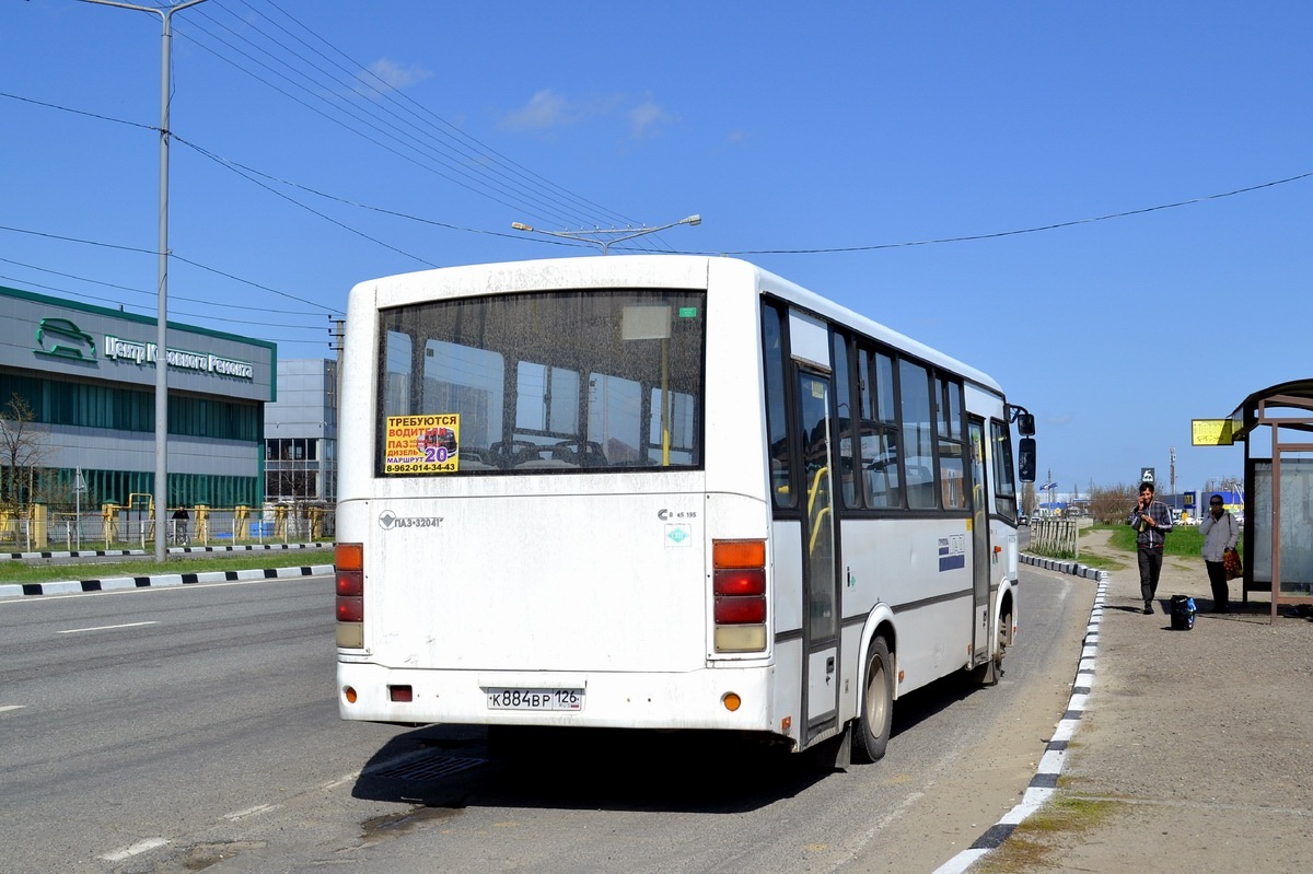 Ставропольский край, ПАЗ-320412-10 № К 884 ВР 126