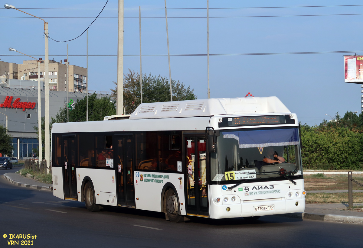 Воронежская область, ЛиАЗ-5292.67 (CNG) № Е 170 ВН 136