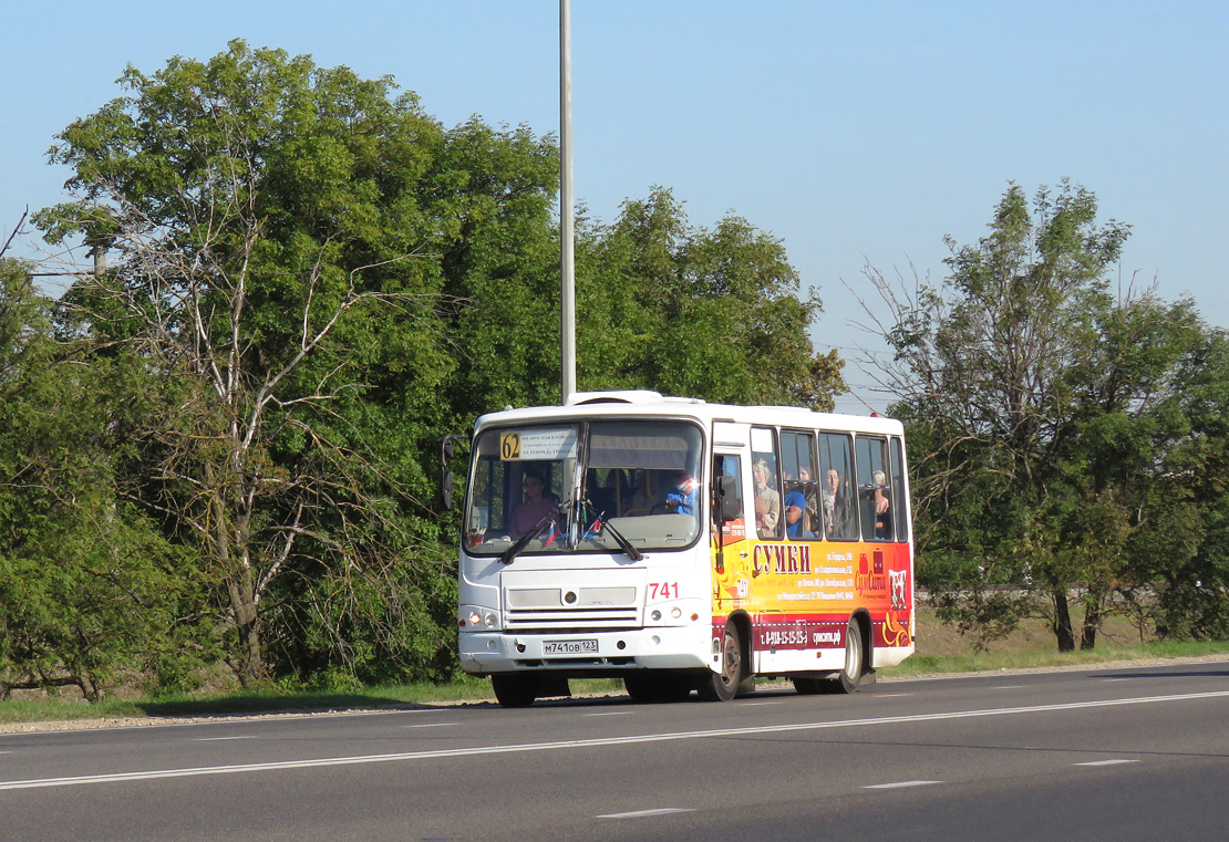 Краснодарский край, ПАЗ-320302-08 № М 741 ОВ 123