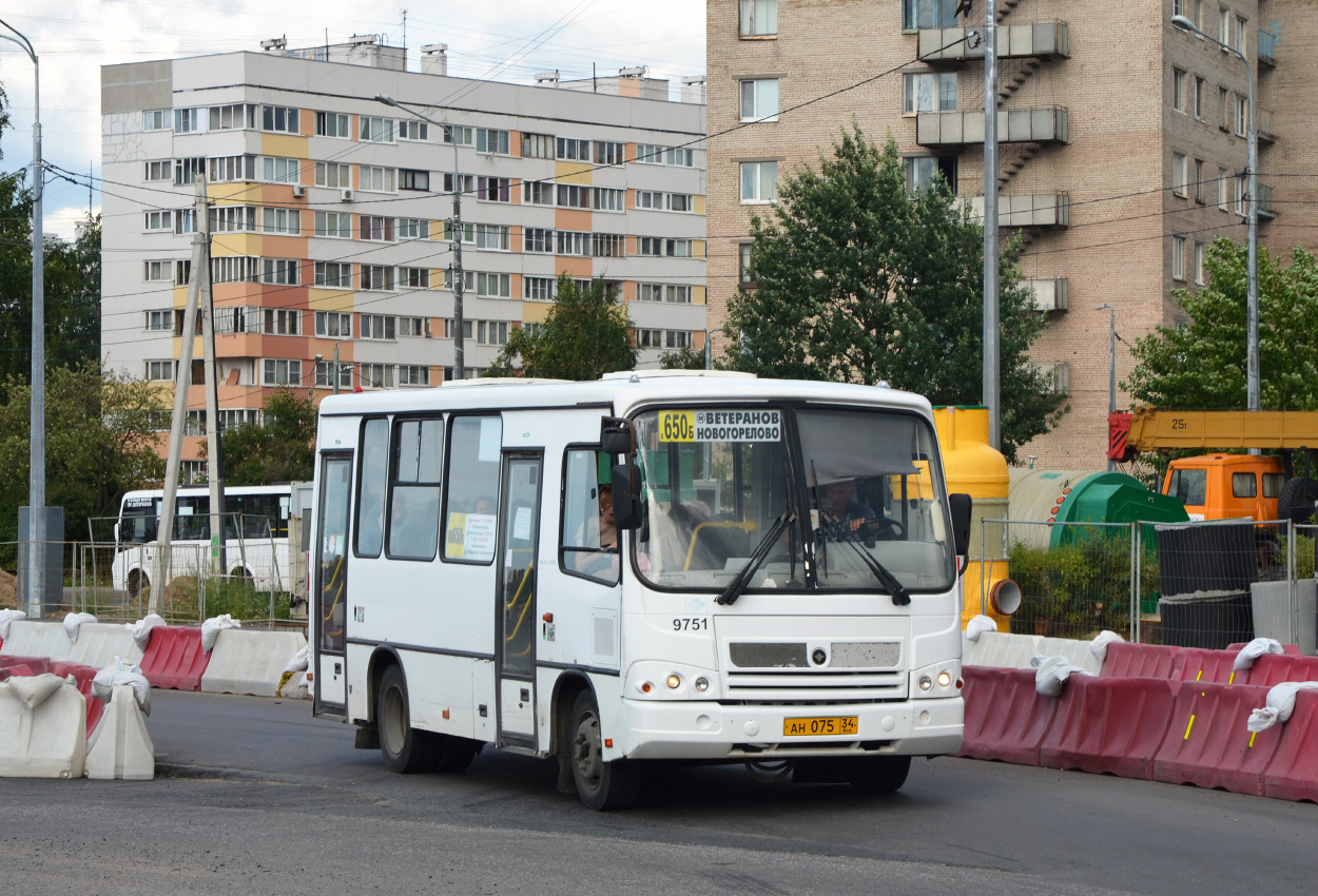 Санкт-Петербург, ПАЗ-320302-11 № 9751