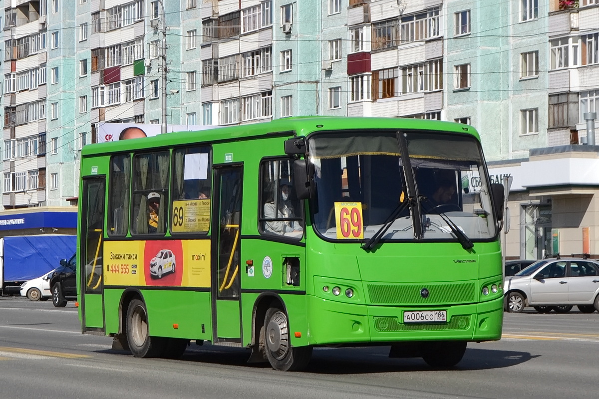 Ханты-Мансийский АО, ПАЗ-320302-22 "Вектор" № А 006 СО 186