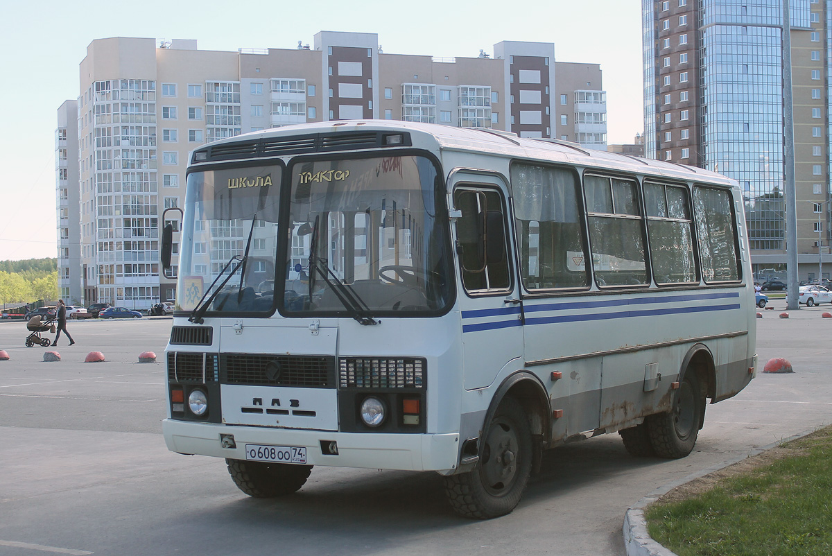 Челябинская область, ПАЗ-32054 № О 608 ОО 74