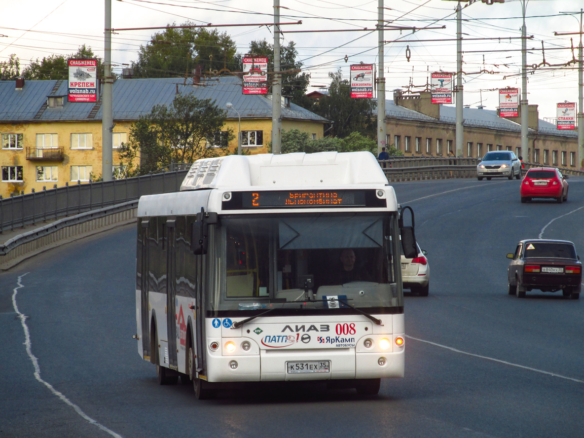 Вологодская область, ЛиАЗ-5292.67 (CNG) № 008