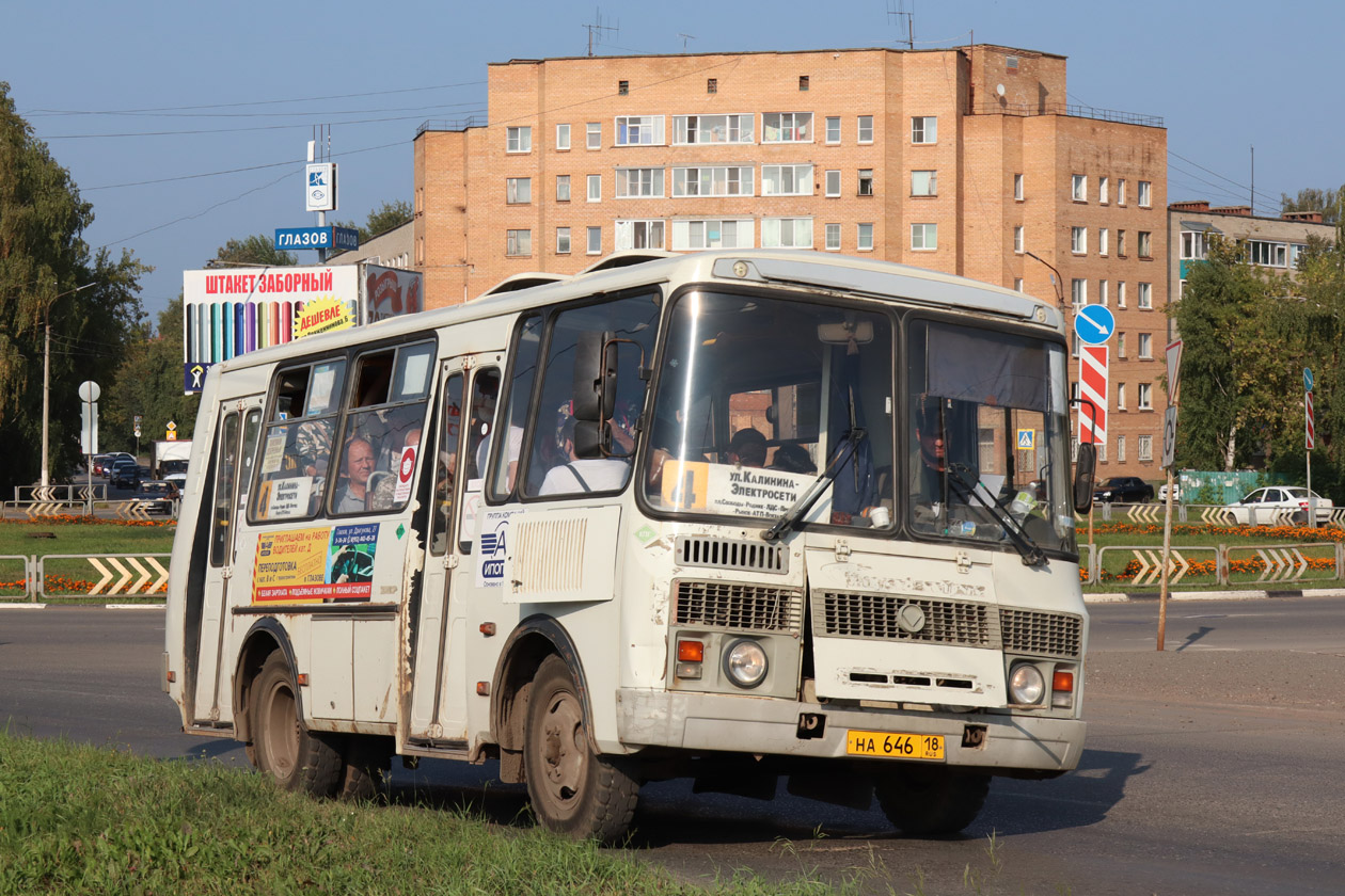 Удмуртия, ПАЗ-32054 № НА 646 18