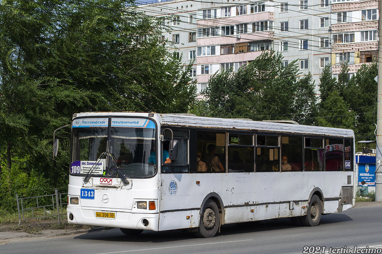 Омская вобласць, ЛиАЗ-5293.00 № 1343