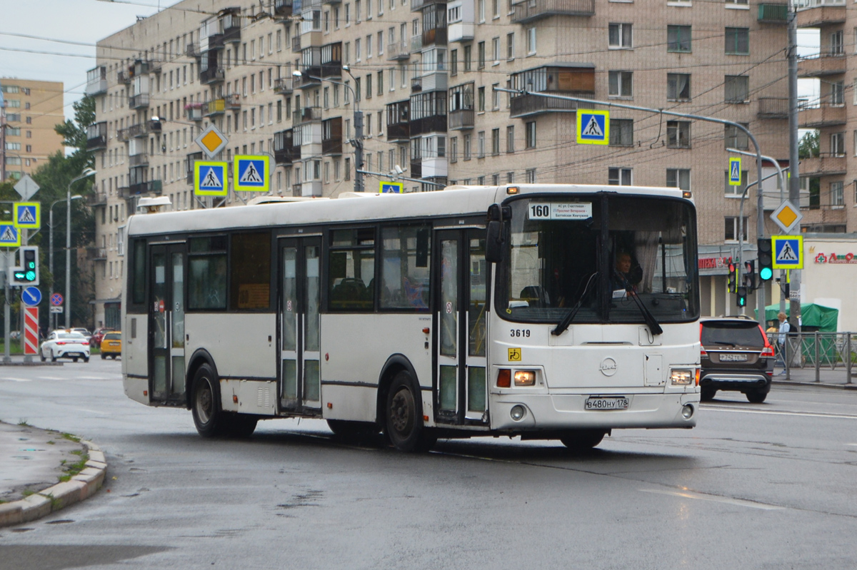 Санкт-Петербург, ЛиАЗ-5293.53 № 3619