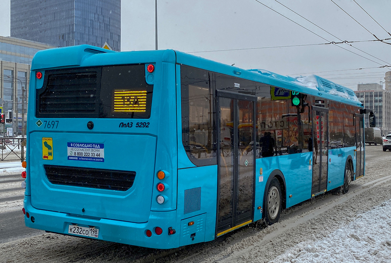 Санкт-Петербург, ЛиАЗ-5292.67 (CNG) № 7697