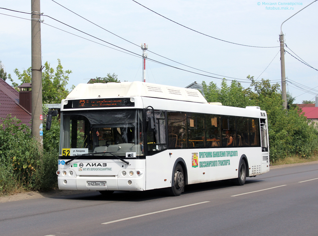 Воронежская область, ЛиАЗ-5292.67 (CNG) № Е 423 ВН 136