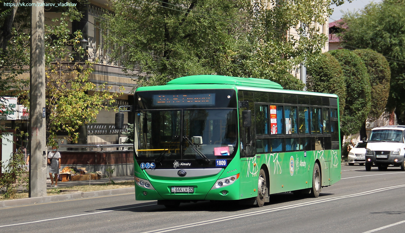 Алматы, Yutong ZK6118HGA № 1809