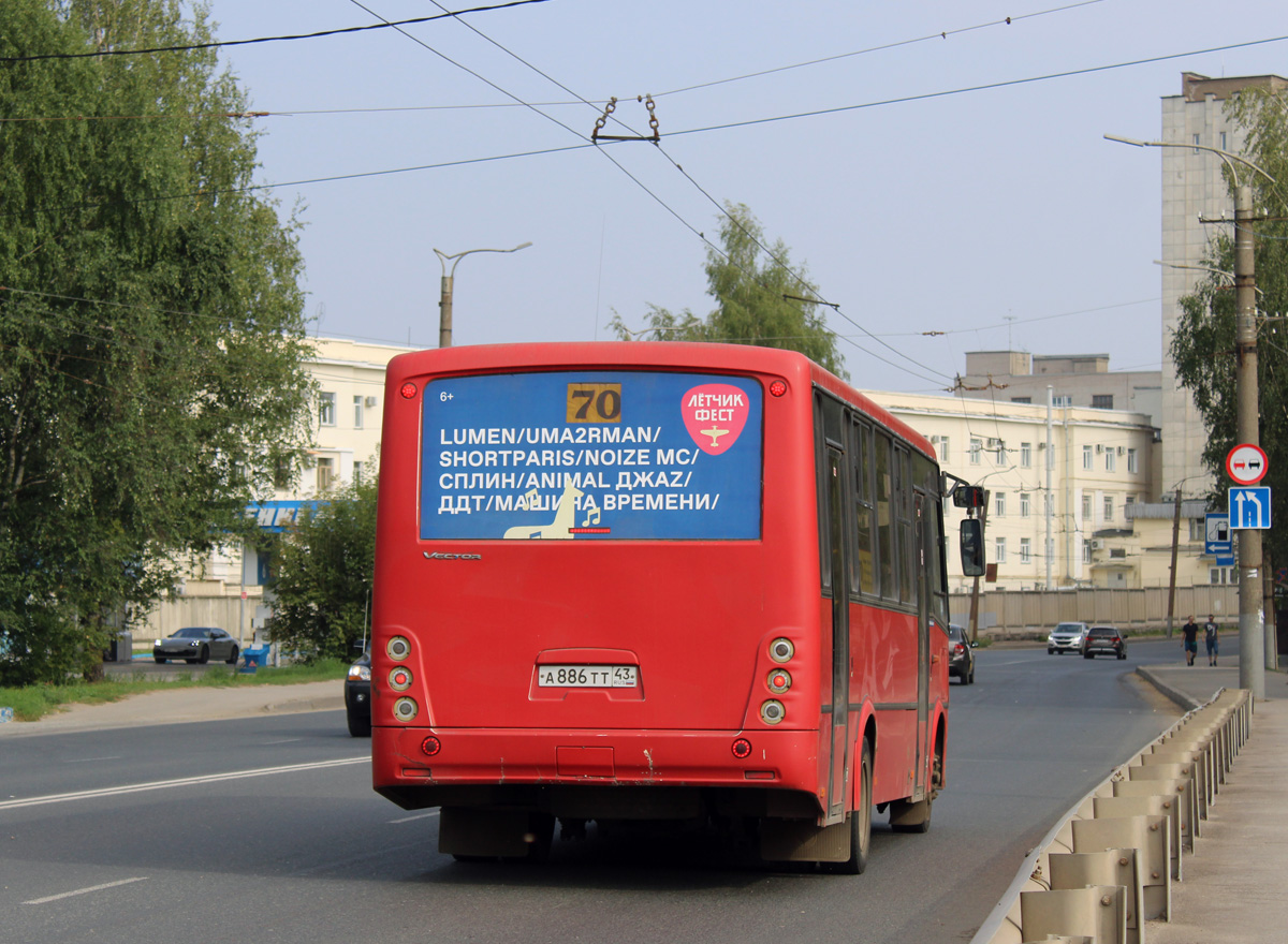 Кировская область, ПАЗ-320412-04 "Вектор" № А 886 ТТ 43