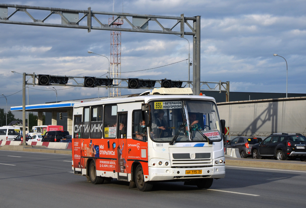 Санкт-Пецярбург, ПАЗ-320302-11 № 9878