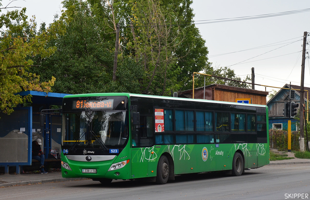 Алматы, Yutong ZK6118HGA № 523