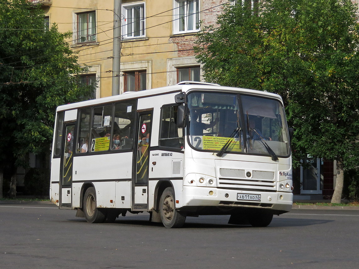 Кировская область, ПАЗ-320402-05 № А 611 ХО 43