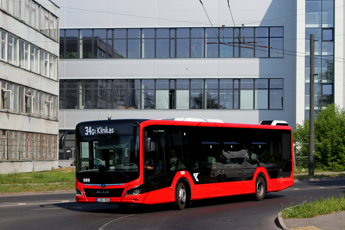 Литва, MAN 12C Lion's City 12 NL330 EfficientHybrid № 989