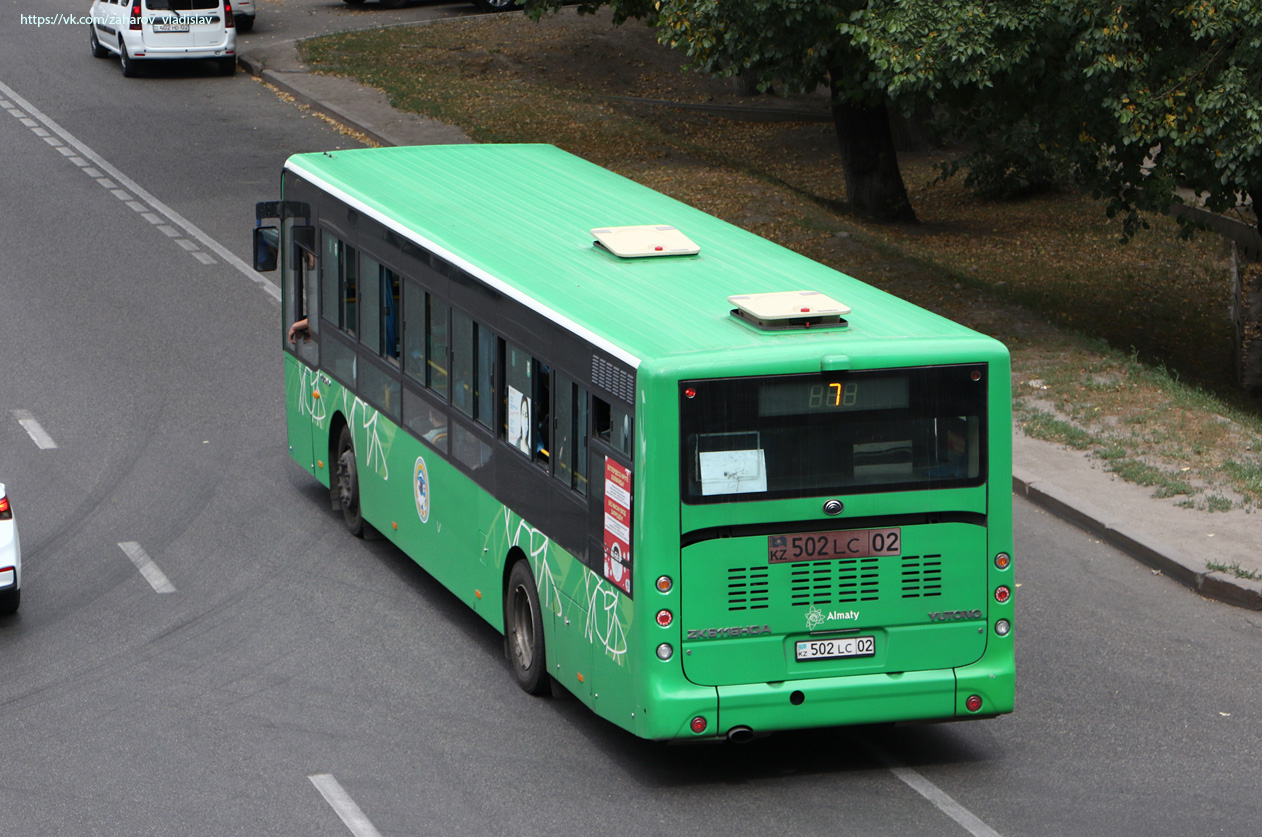 Алматы, Yutong ZK6118HGA № 502 LC 02