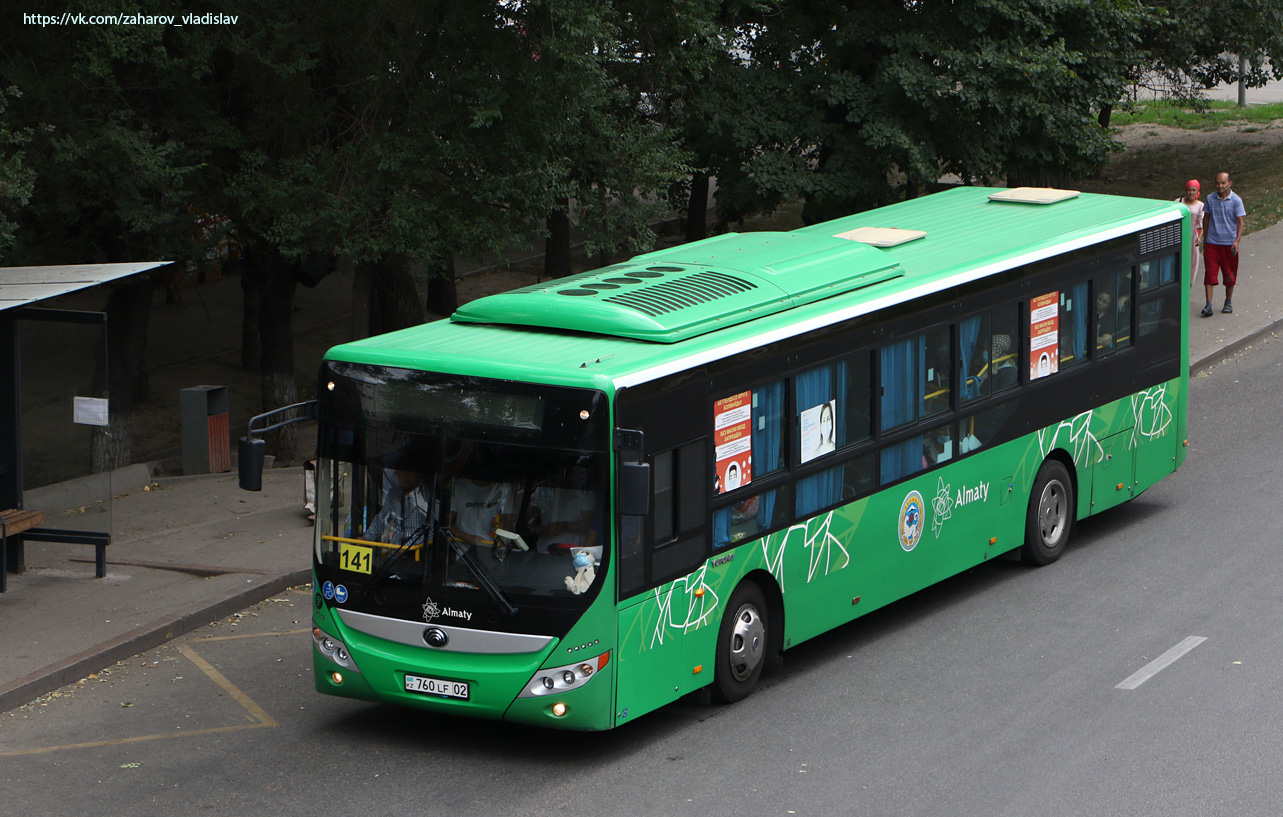 Алматы, Yutong ZK6118HGA № 760 LF 02