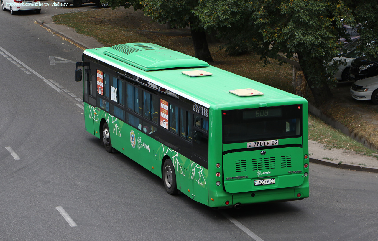 Алматы, Yutong ZK6118HGA № 760 LF 02