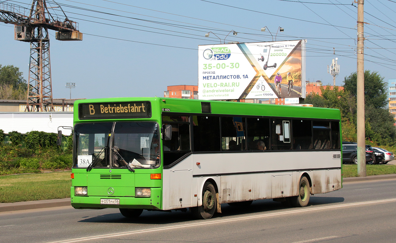 Penzai terület, Mercedes-Benz O405 sz.: Р 051 РН 58