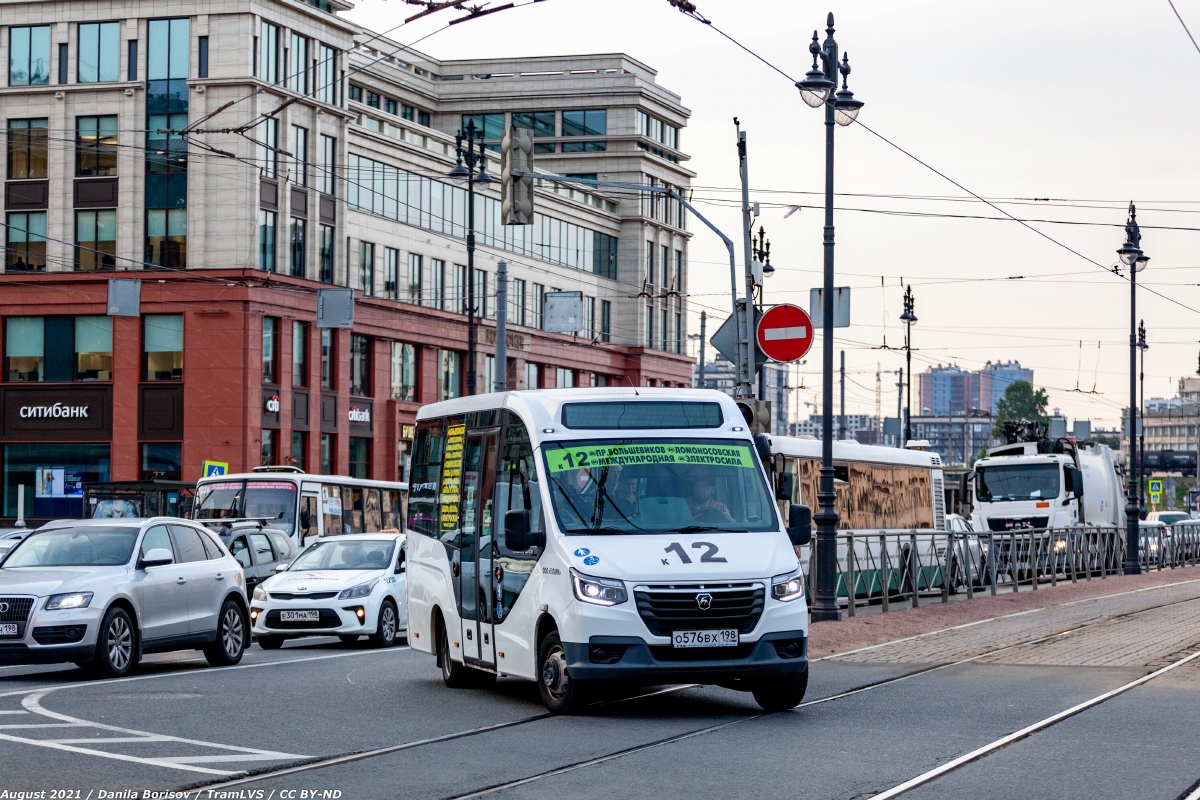 Санкт-Петербург, ГАЗ-A68R52 City № О 576 ВХ 198