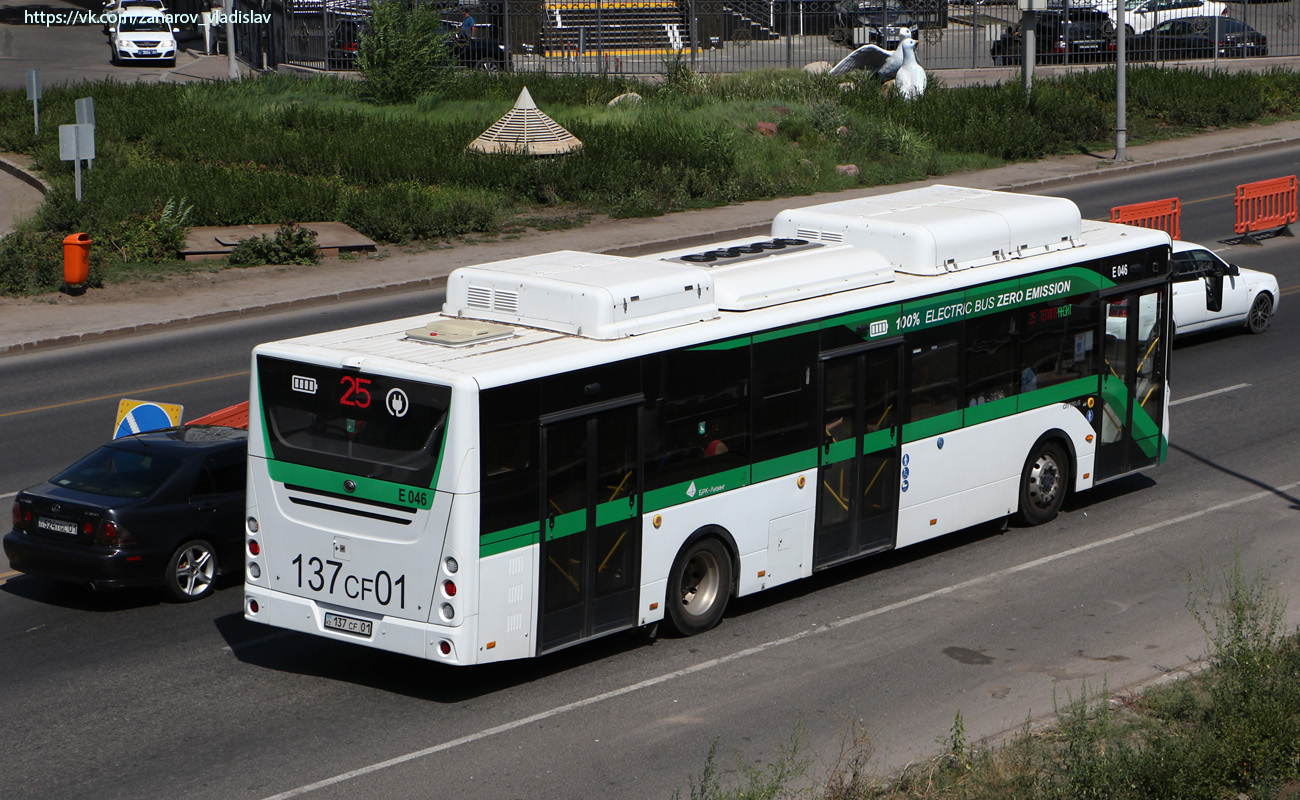 Астана, Yutong E12LF (ZK6128BEVG) (СарыаркаАвтоПром) № E046