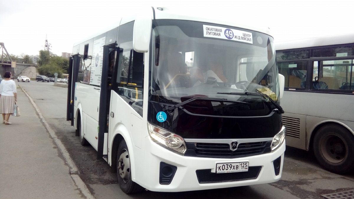 Приморский край, ПАЗ-320435-04 "Vector Next" № К 039 ХВ 125