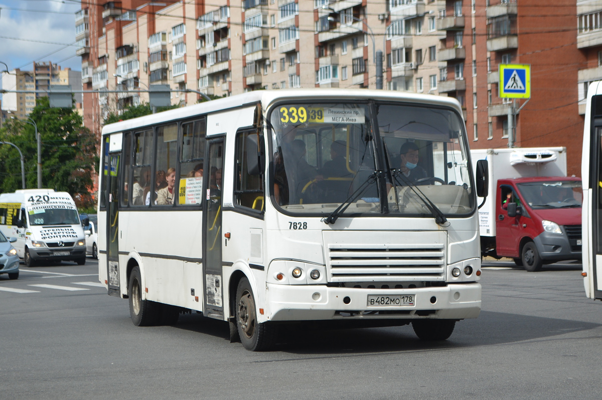 Санкт-Петербург, ПАЗ-320412-05 № 7828