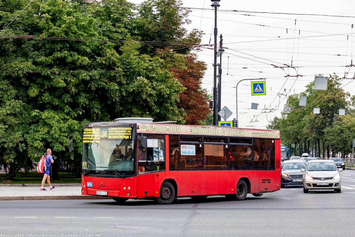 Sankt Peterburgas, MAZ-206.067 Nr. В 926 КТ 178