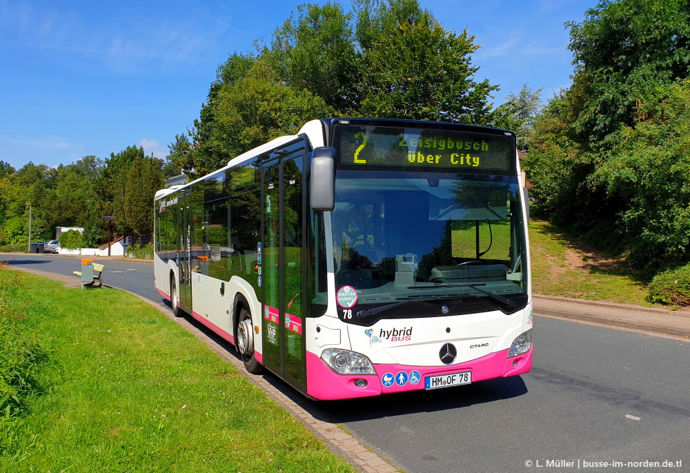 Нижняя Саксония, Mercedes-Benz Citaro C2 hybrid № 78