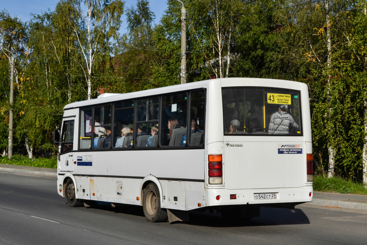 Архангельская область, ПАЗ-320412-05 № О 542 СТ 29