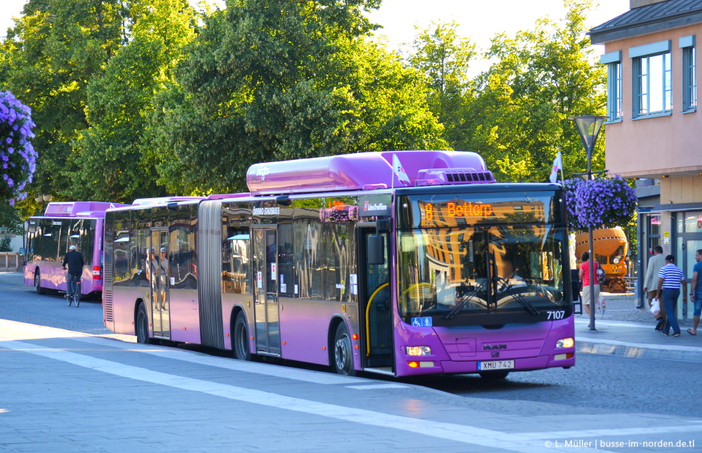 Швеция, MAN A23 Lion's City G NG313 CNG № 7107