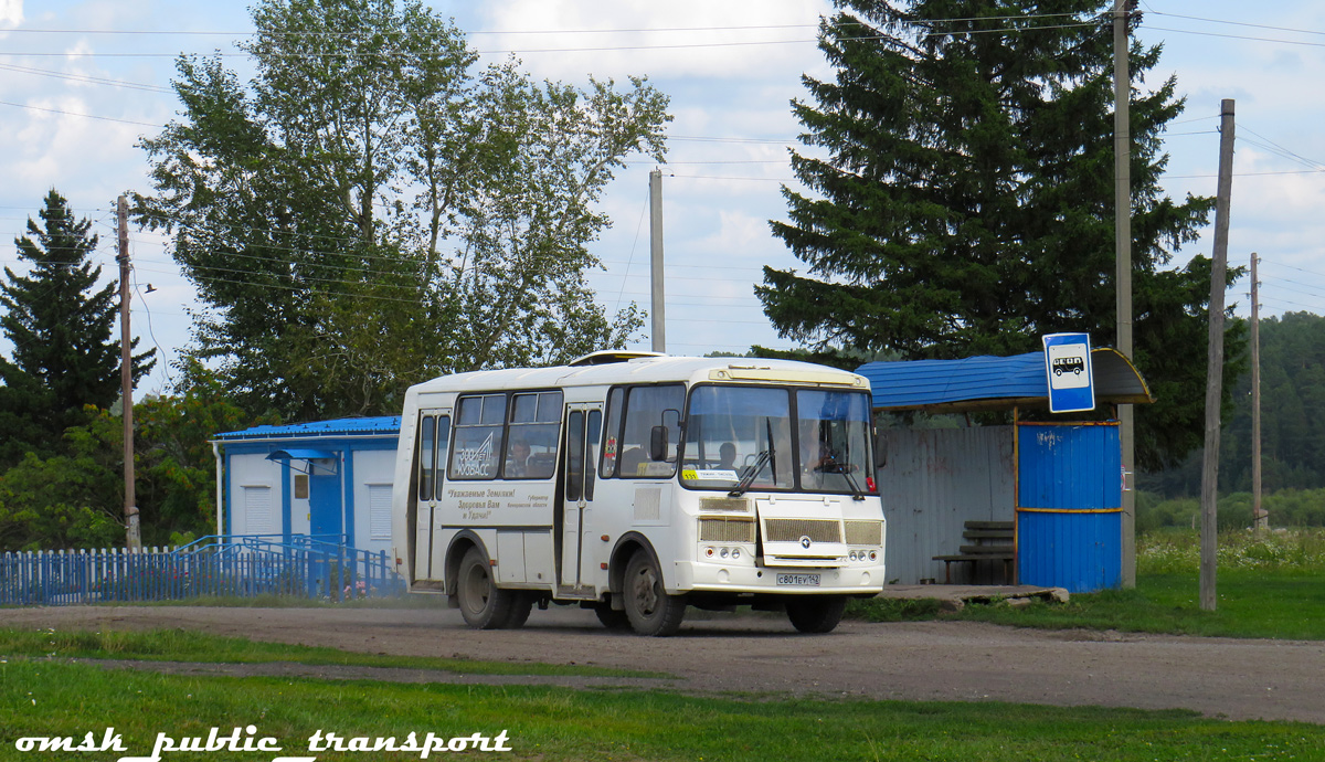 Кемеровская область - Кузбасс, ПАЗ-32054 № С 801 ЕУ 142