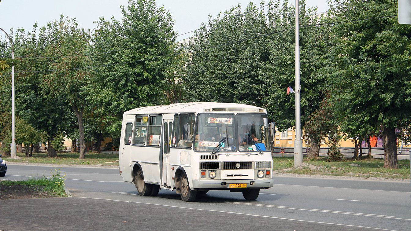 Свердловская область, ПАЗ-32053 № ЕО 206 66