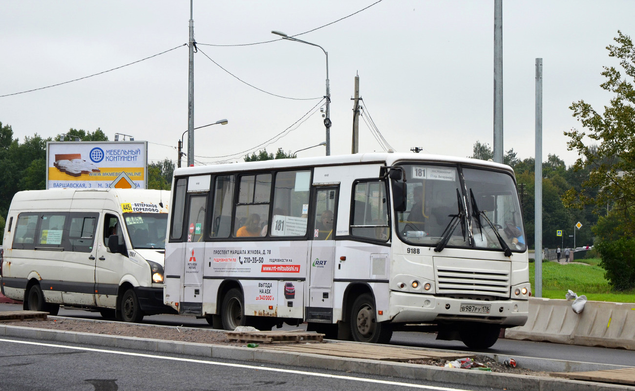 Санкт-Петербург, ПАЗ-320402-05 № 9188