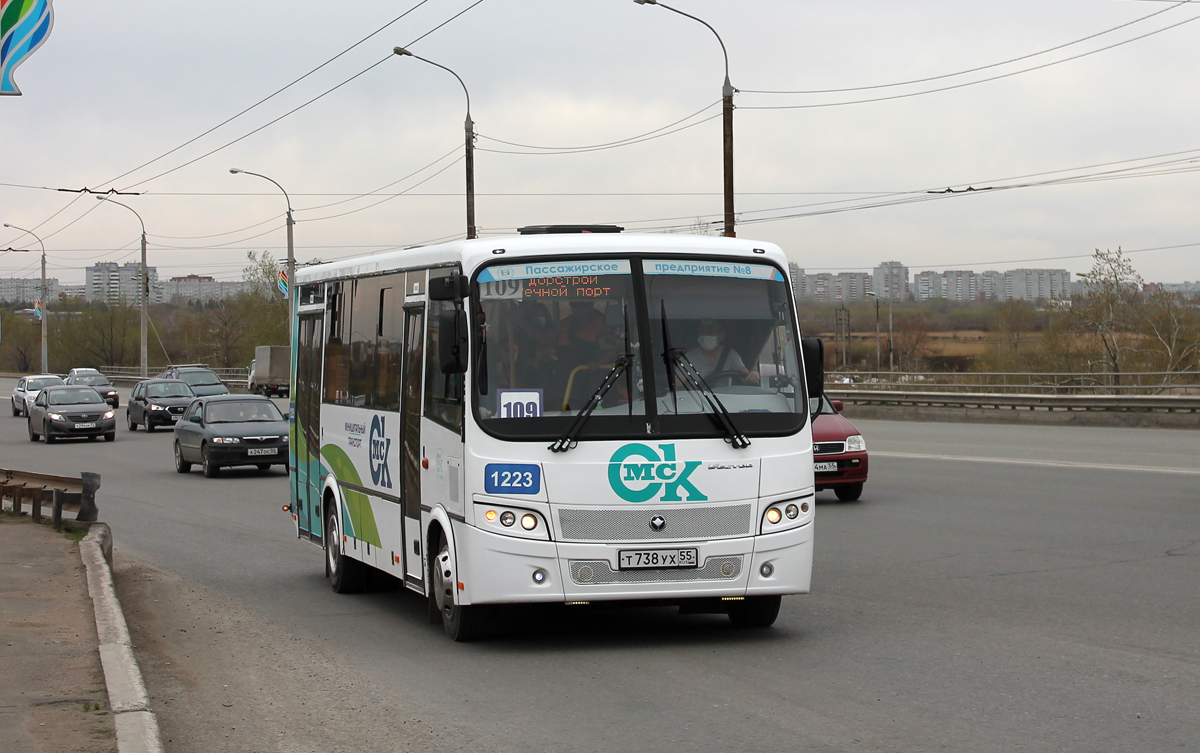 Omsk region, PAZ-320414-04 "Vektor" (1-2) # 1223