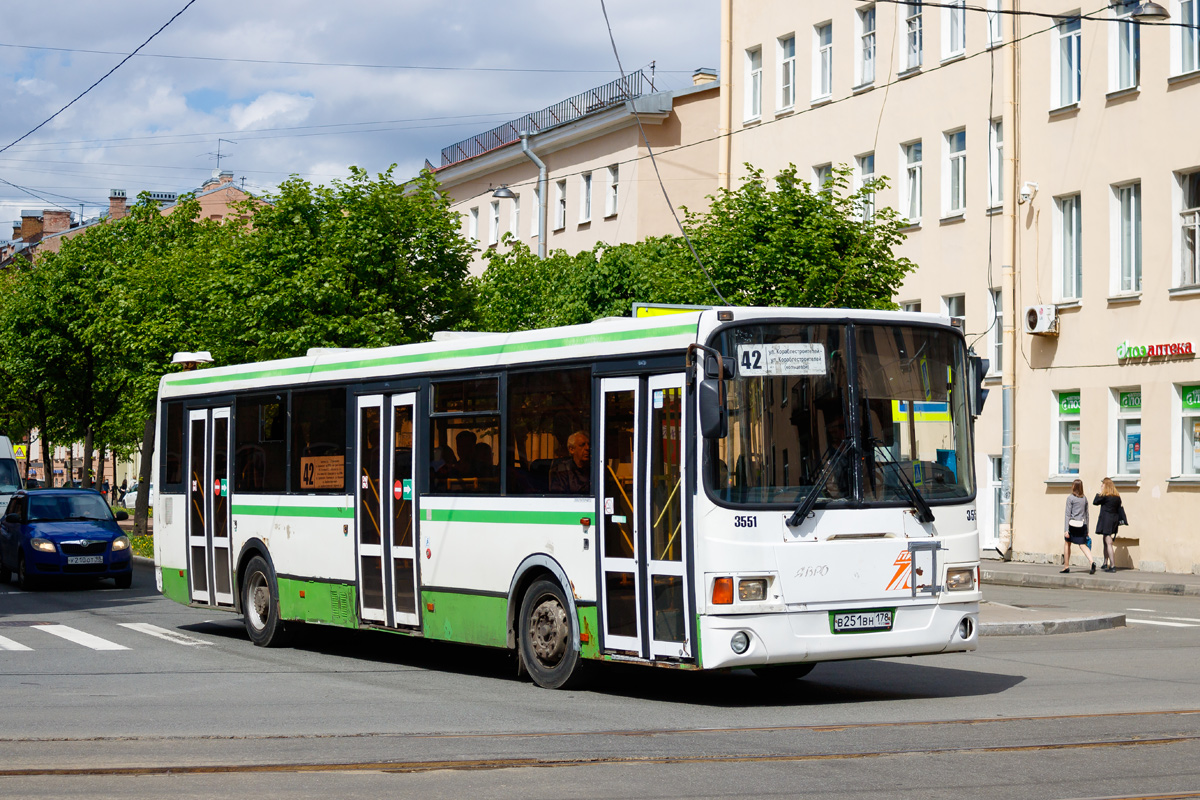 Санкт-Петербург, ЛиАЗ-5293.53 № 3551