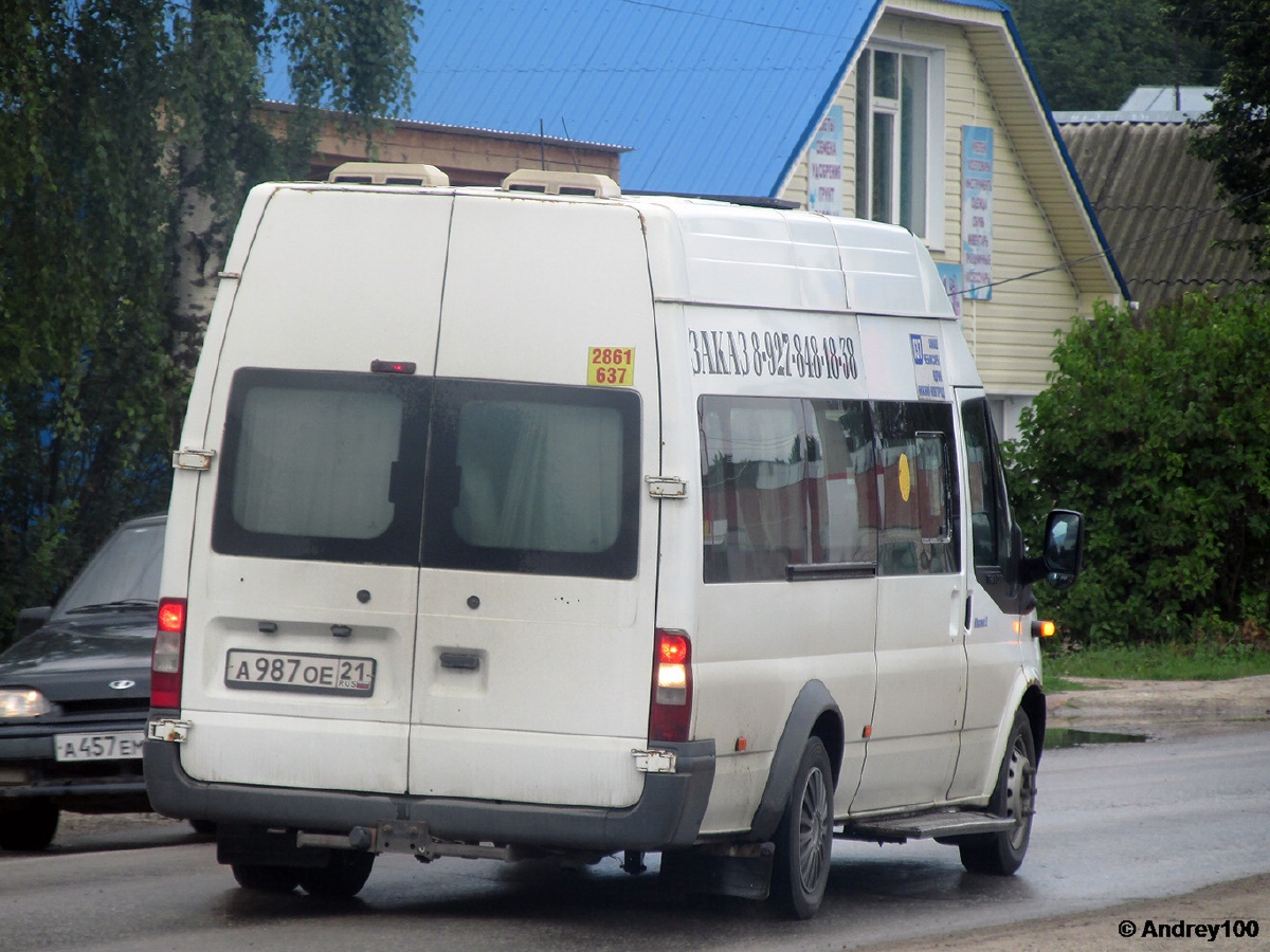 Чувашия, Промтех-224320, 21, 22 (Ford Transit) № А 987 ОЕ 21