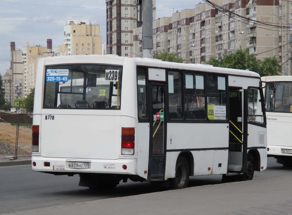 Санкт-Петербург, ПАЗ-320402-05 № 8778