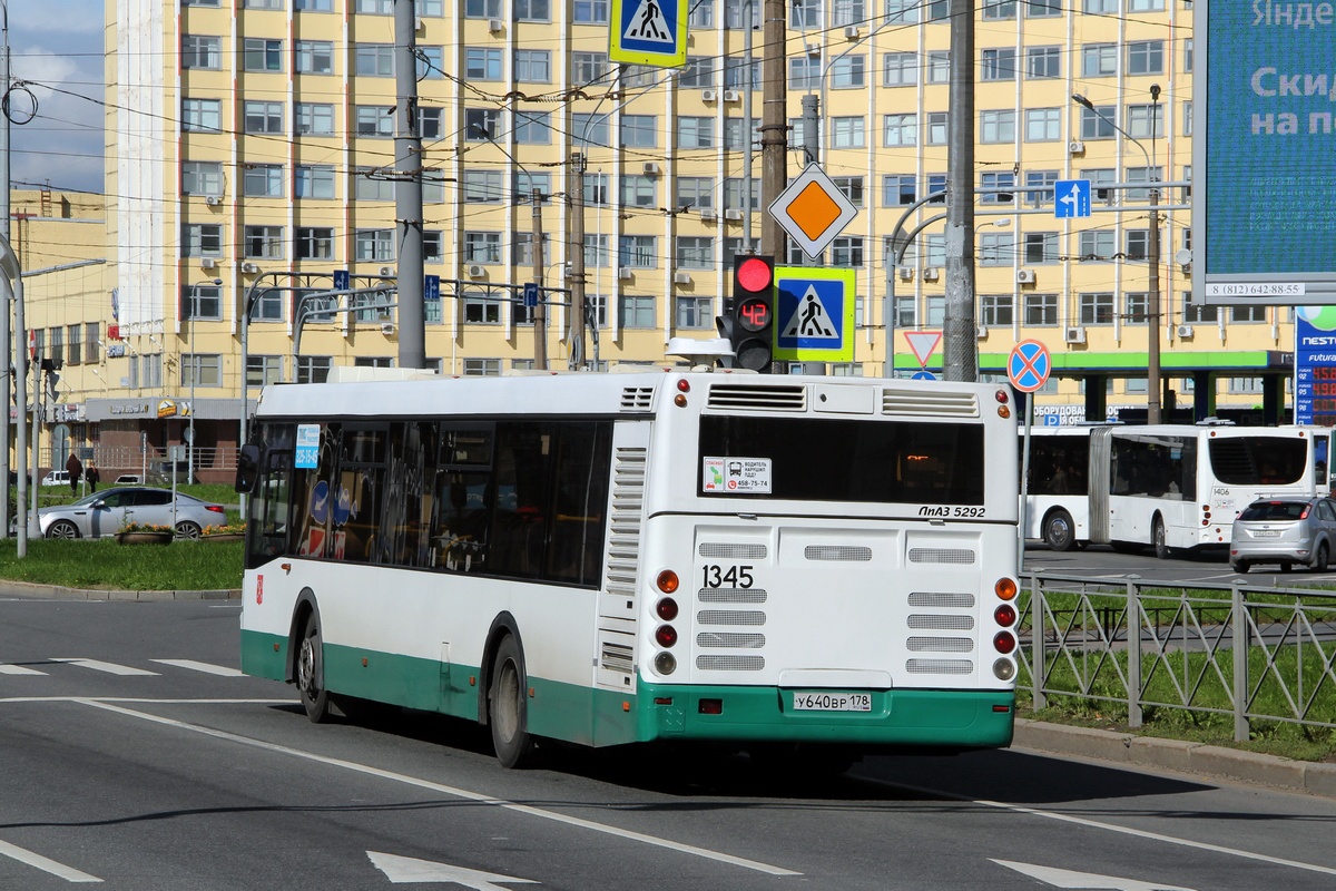 Санкт-Петербург, ЛиАЗ-5292.60 № 1345