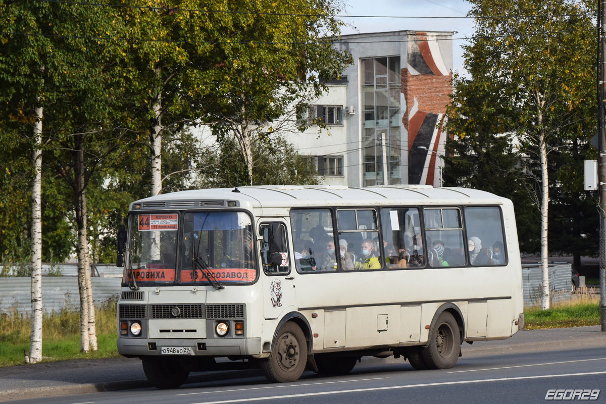 Архангельская область, ПАЗ-4234 № О 948 АО 29