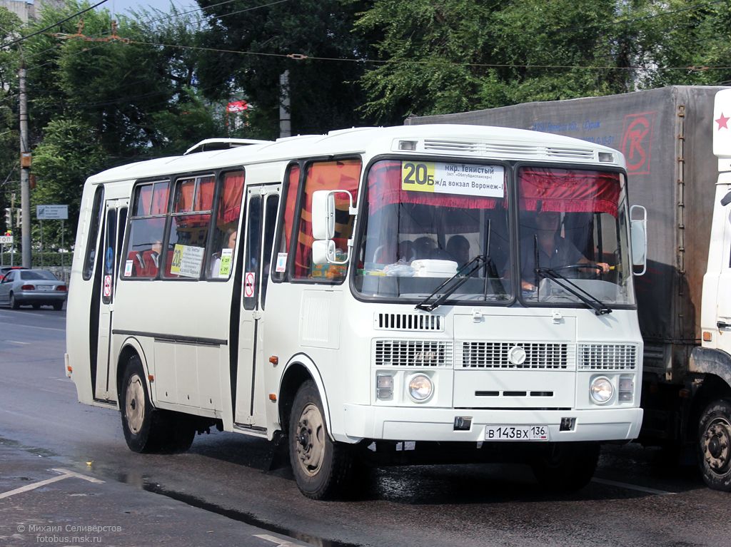 Воронежская область, ПАЗ-4234-05 № В 143 ВХ 136