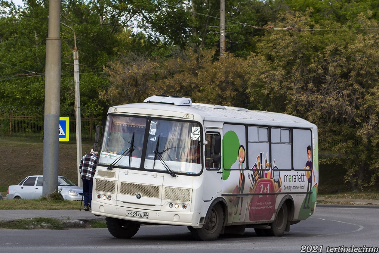 Омская область, ПАЗ-32054 № У 431 ХЕ 55