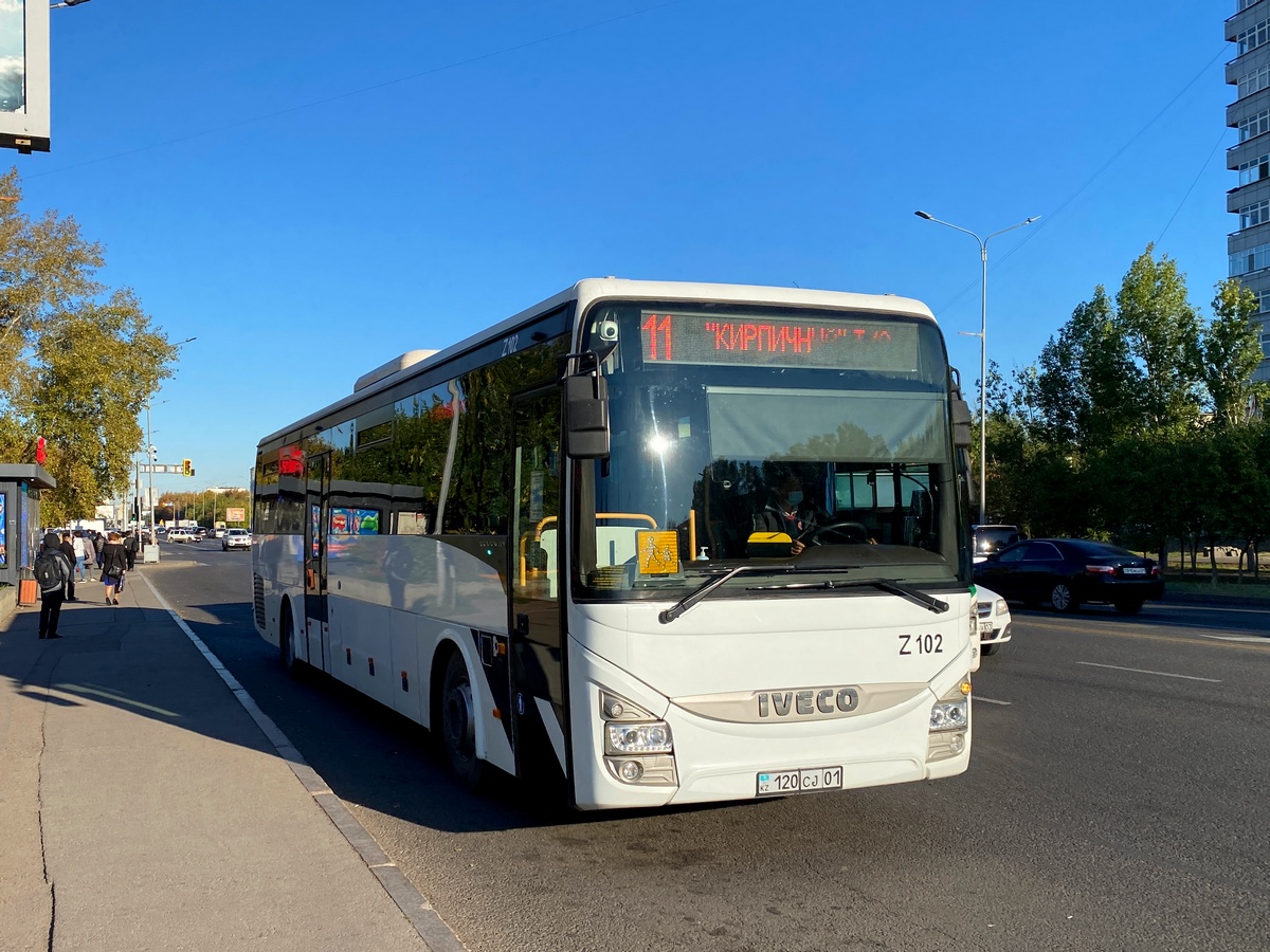 Астана, IVECO Crossway LINE 13M (СарыаркаАвтоПром) № Z102