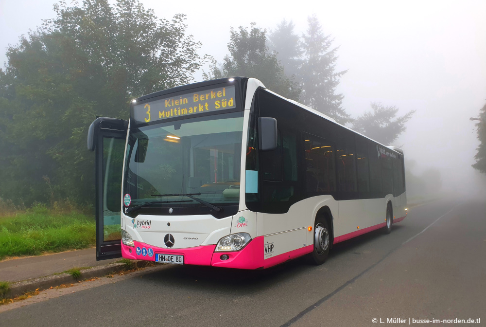 Нижняя Саксония, Mercedes-Benz Citaro C2 hybrid № 80