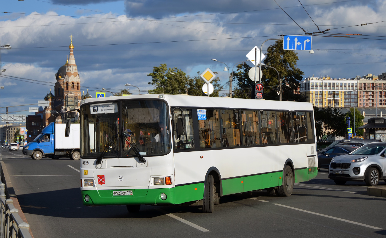 Санкт-Пецярбург, ЛиАЗ-5293.60 № 3829