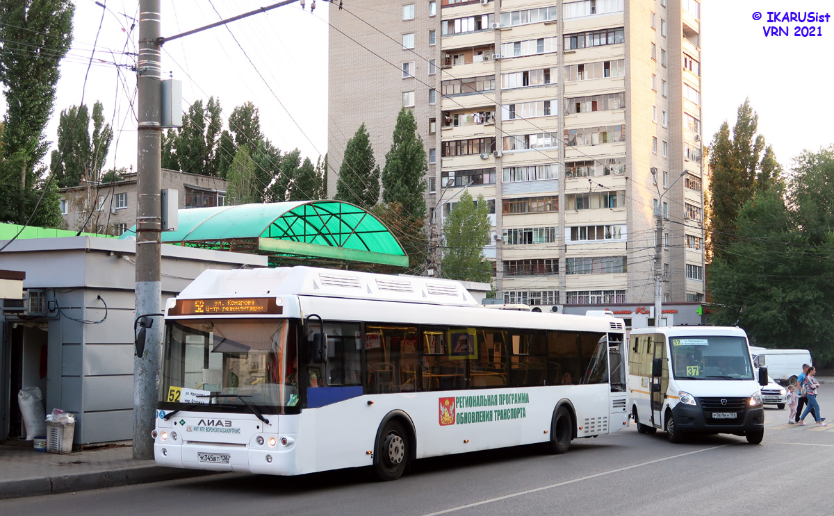 Воронежская область, ЛиАЗ-5292.67 (CNG) № К 345 ВТ 136