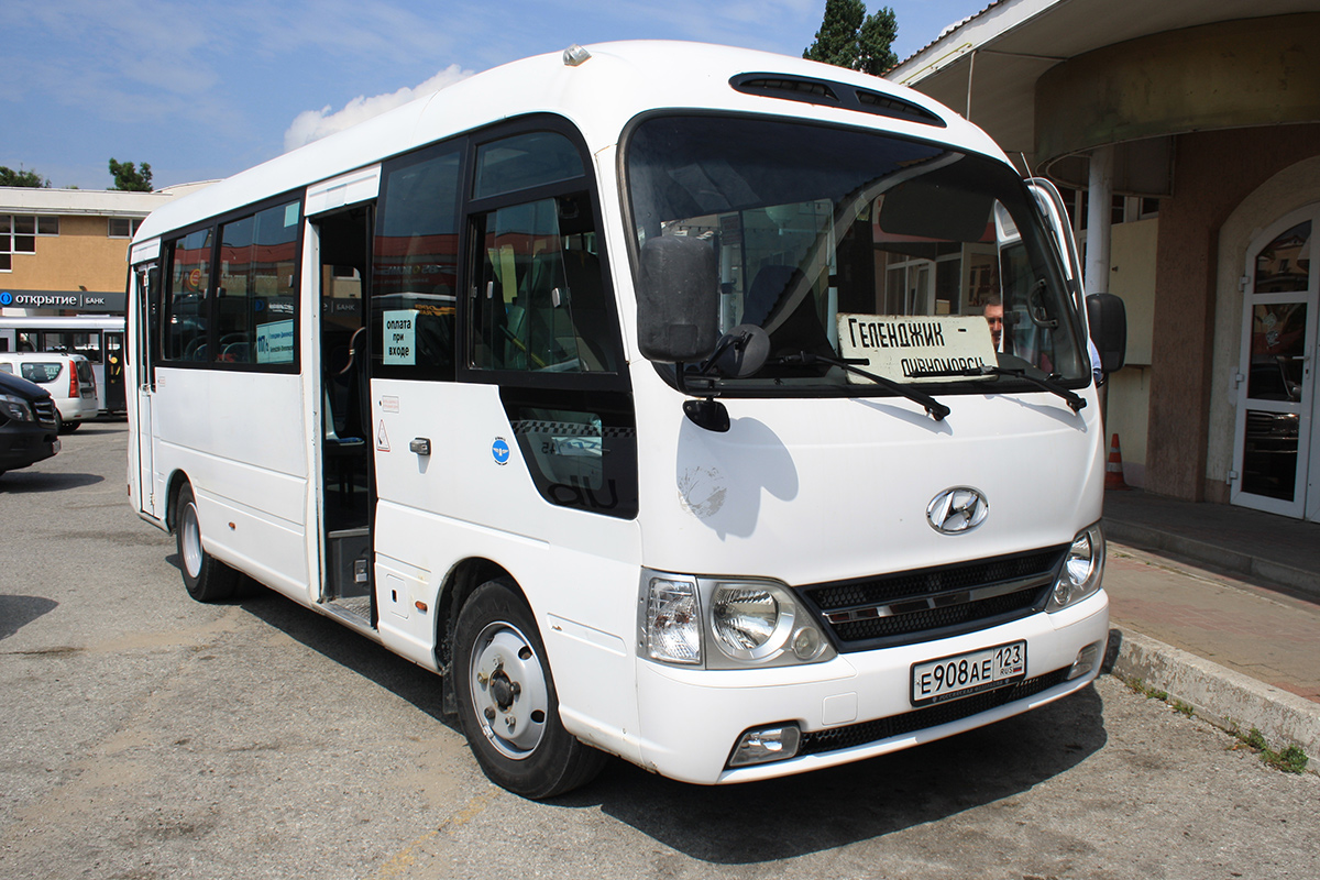 Краснодарский край, Hyundai County Kuzbass № Е 908 АЕ 123