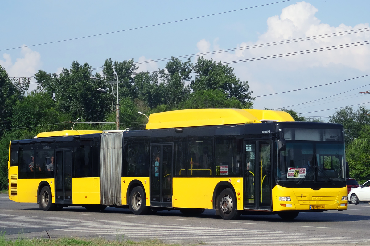 Днепропетровская область, MAN A23 Lion's City G NG313 CNG № 45